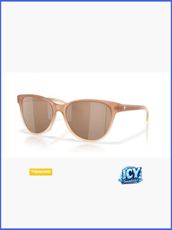 Cat Eye Sunglasses with Gold Mirror Polarized 580G Glass Lenses main image 4